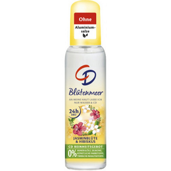 CD Jasmine and Hibiscus Body Deodorant in Glass for Women 75 ml