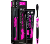 Xoc Charcoal Toothpaste toothpaste with activated carbon 100 ml + toothbrush 1 piece