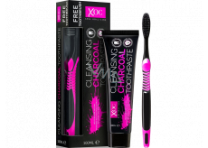Xoc Charcoal Toothpaste toothpaste with activated carbon 100 ml + toothbrush 1 piece