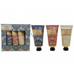 Heathcote & Ivory Strawberry Thief nourishing cream for hands and nails 3 x 30 ml cosmetic set