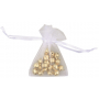 Organza bag white 7 x 9 cm