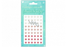 Room Decor Stickers beads white, pink decorative 12 x 8 cm