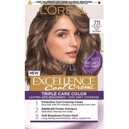 Loreal Paris Excellence Cool Creme hair color  Ultra ash blonde - VMD  parfumerie - drogerie