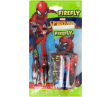 Spiderman Firefly kartáček na zuby 2 kusy + zubní pasta 75 ml + kelímek, kosmetická sada pro děti