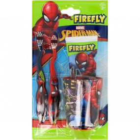 Firefly Spiderman toothbrush 2 pieces + toothpaste 75 ml + cup, cosmetic set for children