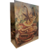 Nekupto Gift kraft bag 25 x 8 x 19 cm Christmas orange with cinnamon