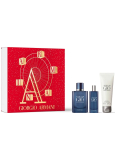 Giorgio Armani Acqua di Gio Profondo parfémovaná voda 40 ml + parfémovaná voda 15 ml miniatura + sprchový gel 75 ml, dárková sada pro muže