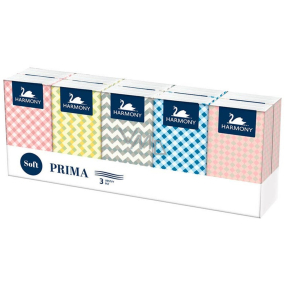 Harmony Prima 3-ply paper handkerchiefs 10 x 10 pieces