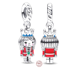 Charm Sterling silver 925 Nutcracker, anniversary bracelet pendant