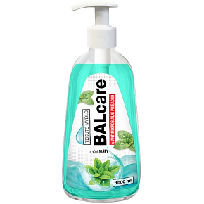 Balcare Mint Antibacterial Liquid Soap with Dispenser 1 l