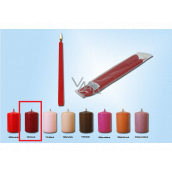 Lima Candle burgundy conical 22 x 250 mm 2 pieces