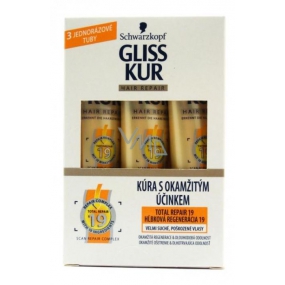 Gliss Kur Total Repair 19 hair immediate therapy for dry hair 3 x 20 ml