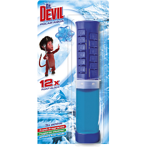 Dr. Devil 3in1 Point Block WC Block in Tube Polar Aqua, 75 ml