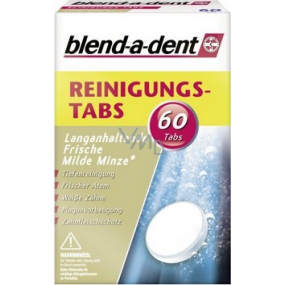 Blend-a-dent Mild Mint tablets for cleaning dentures 60 pieces