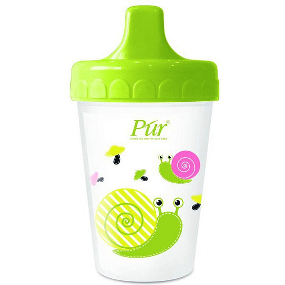 Púr Non Spill non-flowing mug with hard drink +6 months various colors and patterns 200 ml