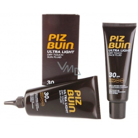 Piz Buin Ultra Light SPF30 Fluid for tanning 150 ml + SPF30 Fluid for tanning skin 50 ml, duopack