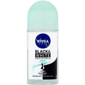 Nivea Invisible Black & White Fresh ball antiperspirant deodorant roll-on for women 50 ml