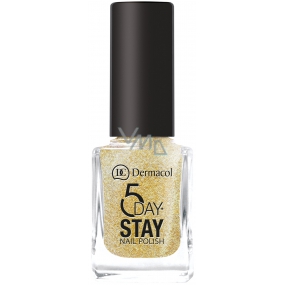 Dermacol 5 Day Stay Long-lasting Nail Polish 14 Gold Tiara 11 ml