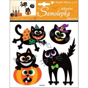 Halloween cats stickers 23 x 18 cm