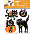 Halloween cats stickers 23 x 18 cm