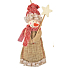 Jute snowman for hanging 13 cm