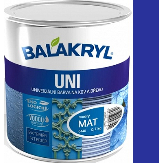 Balakryl Uni Mat 0440 Universal blue paint for metal and wood 700 g