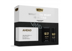 Str8 Ahead after shave 100 ml + deodorant spray 150 ml, cosmetic cassette