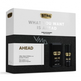 Str8 Ahead aftershave 100 ml + deodorant spray 150 ml, cosmetic set