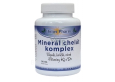 Uniospharma Mineral chelate complex contains minerals calcium, magnesium and zinc in the form of chelates to maintain bone and tooth 90 tablets