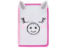 Albi Block with sequins Lama cream 15 cm x 21 cm