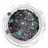 Professional Nail decorations squares silver 132