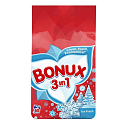 Bonux White Polar Ice Fresh 3in1 laundry detergent for white clothes 80 washes 6 kg