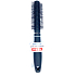 Hair comb round 23 x 4 cm black 40450