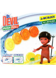 Dr. Devil Lemon Fresh Push Pull WC block without basket 2 x 20 g