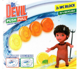 Dr. Devil Lemon Fresh Push Pull WC block without basket 2 x 20 g