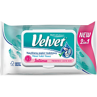 Velvet Intima 2in1 Wet Toilet Paper, 42 pcs