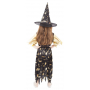 Rappa Halloween Black-gold witch costume for children, size M