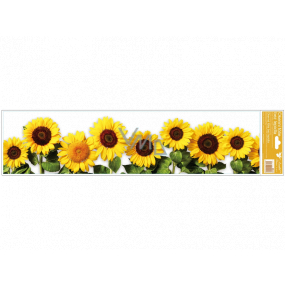 Window film without adhesive Sunflower stripes 64 x 15 cm