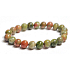 Unakit bracelet elastic natural stone, ball 8 mm / 16-17 cm, stone of personal growth and vision