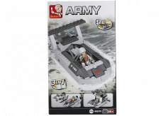 EP Line Sluban Army 9v1, Vyloďovací čluny stavebnice 3v1, 97 dílků, doporučený věk 6+