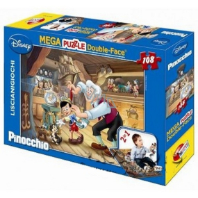 Disney Mega Puzzle and Playmat 2in1 Pinocchio 108 pieces, recommended age 3+