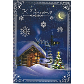 Albi Playful Christmas Envelope Card Snow Cottage 14,8 x 21 cm