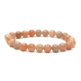 Sunstone bracelet elastic natural stone, bead 8 mm / 16-17 cm, hides the power of the Sun and fire