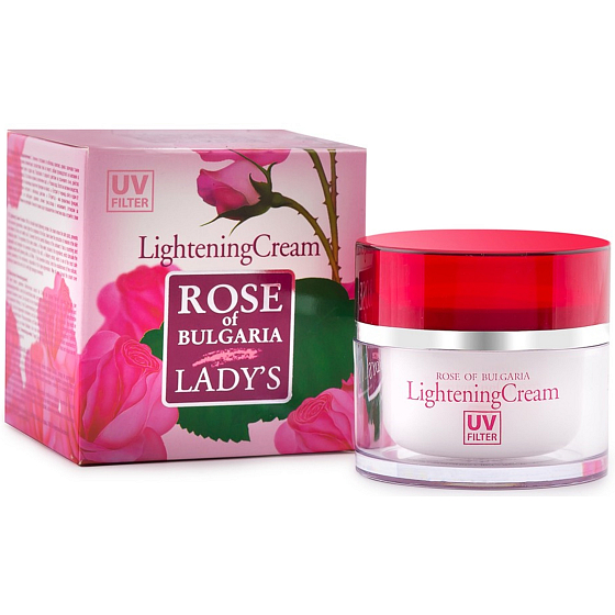 Rose of Bulgaria Brightening Face Cream for pigment spots with rose water 50 ml