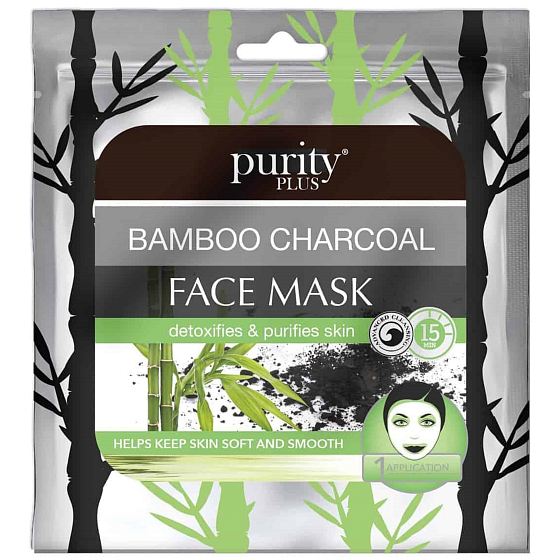Purity Plus Charcoal detoxifying and cleansing face mask with activated charcoal 1 piece