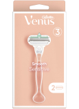 Gillette Venus Smooth Sensitive razor with 3 blades + 2 replacement heads for women