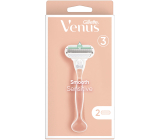 Gillette Venus Smooth Sensitive razor with 3 blades + 2 replacement heads for women