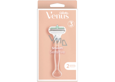 Gillette Venus Smooth Sensitive razor with 3 blades + 2 replacement heads for women