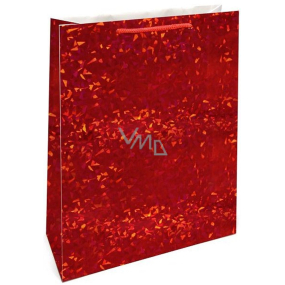 Nekupto Gift paper bag hologram 33 x 46 cm Red standard