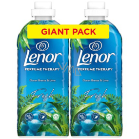Lenor Perfume Therapy Ocean Breeze & Lime fabric softener 2 x 1200 ml, duopack